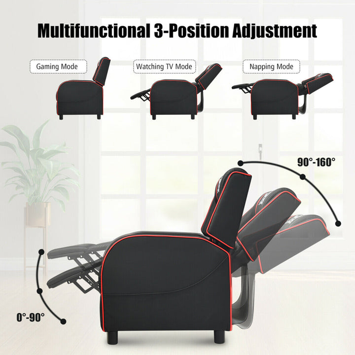 Massage Gaming Recliner Chair Racing Single Lounge Sofa Home Theater Seat Image 3