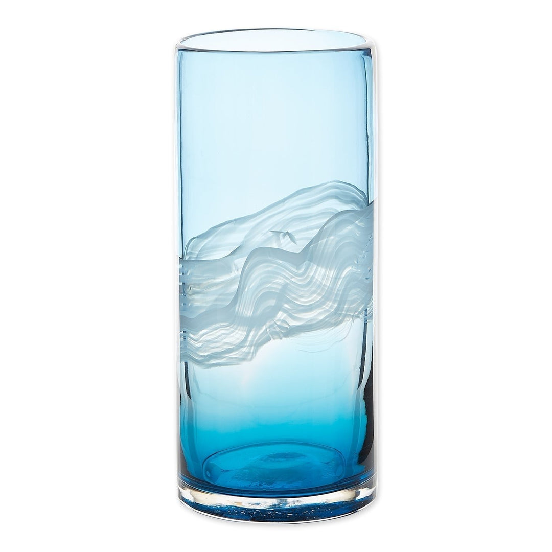 OCEAN WATERS GLASS VASE Image 1