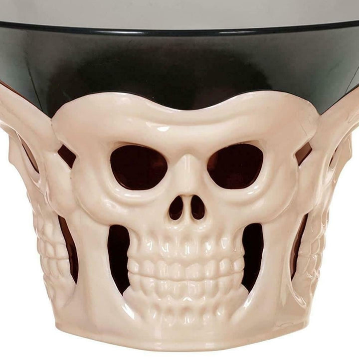 Seasons Bone Skull Candy Bowl 2-Pack Halloween Treat Dish Image 3