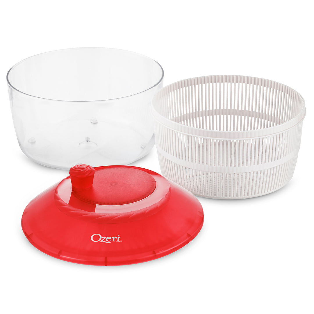 Ozeri Fresca Salad Spinner Bowl BPA-Free Italian Made Large 4.4 qt Colander Image 7