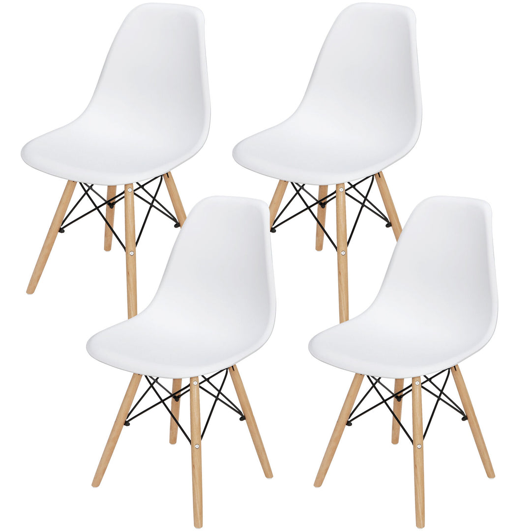 Set of 4 Chair Dining Chairs for Kitchen Bedroom Living Room Image 1