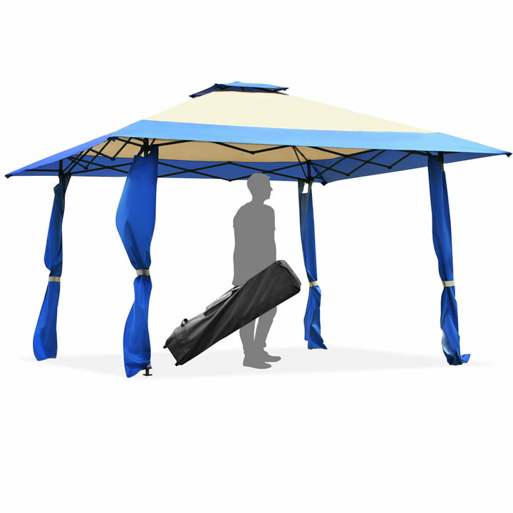 13x13 Gazebo Canopy Shelter Awning Tent Patio Garden Outdoor Companion Blue Image 1