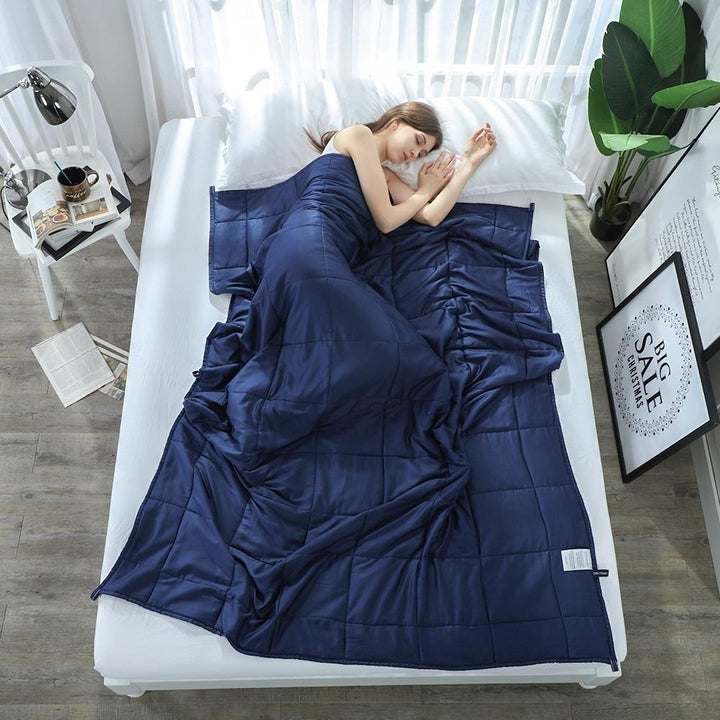 1 Piece Cotton Weighted Gravity Blanket for Adult Image 3