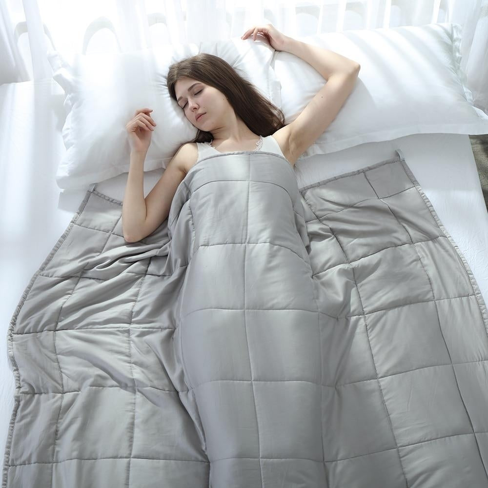 1 Piece Cotton Weighted Gravity Blanket for Adult Image 6