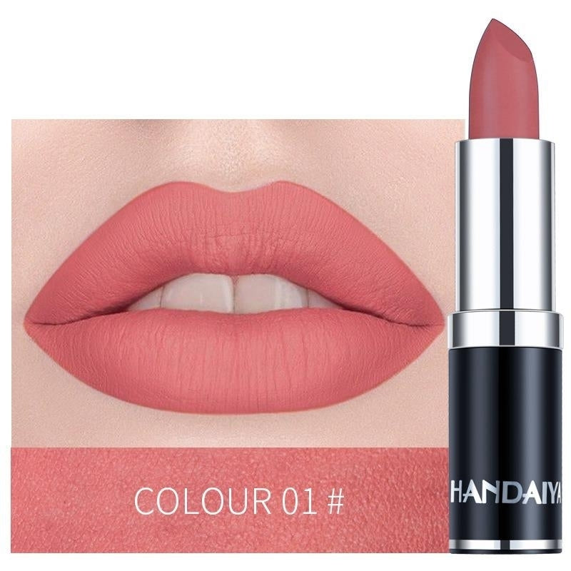 12 Colors Velvet Matte Lip Stick, Moisturizer Image 2