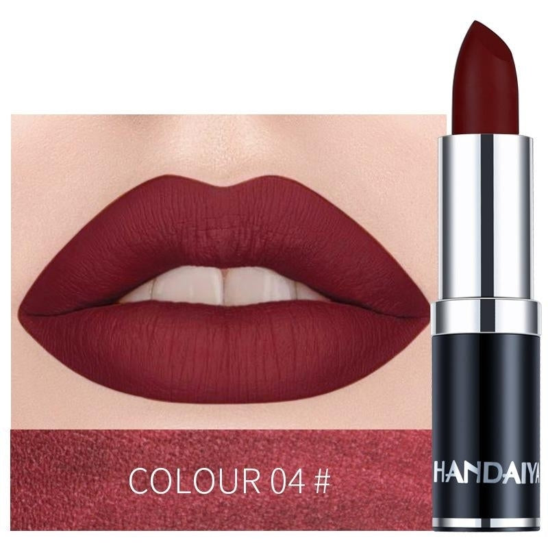 12 Colors Velvet Matte Lip Stick, Moisturizer Image 5