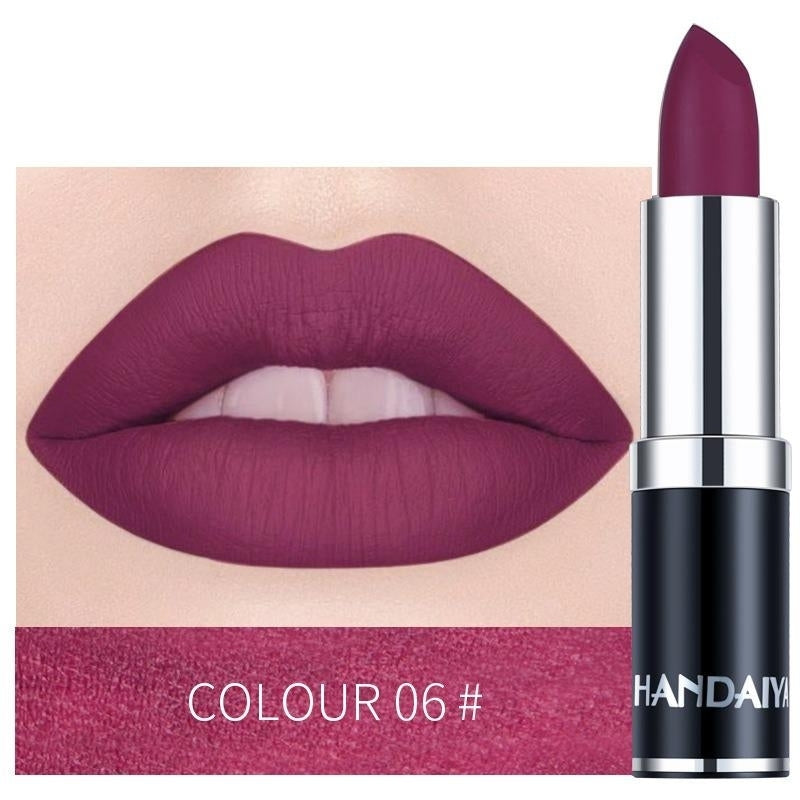 12 Colors Velvet Matte Lip Stick, Moisturizer Image 7