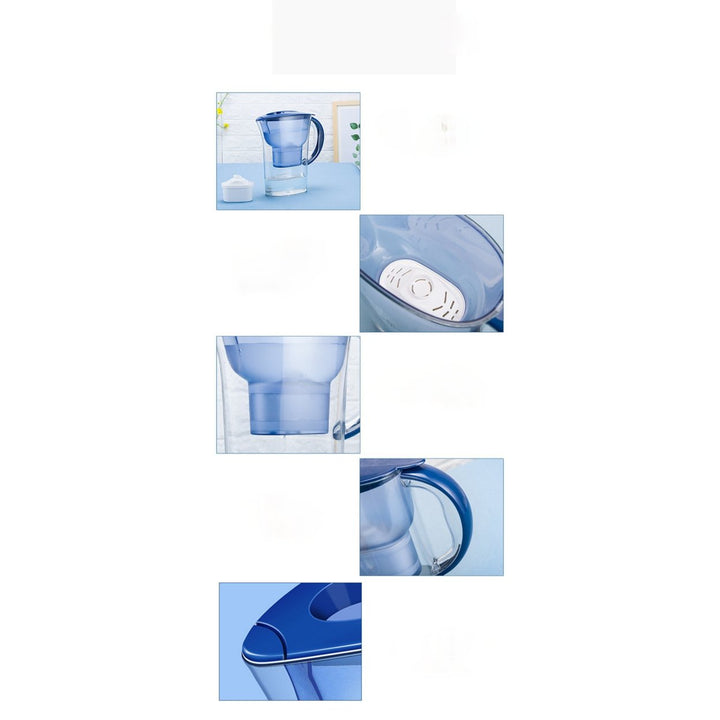 2.5L Transparent Water Pitcher Household Filter Bottle Kettle Activated Carbon Purifier Image 10