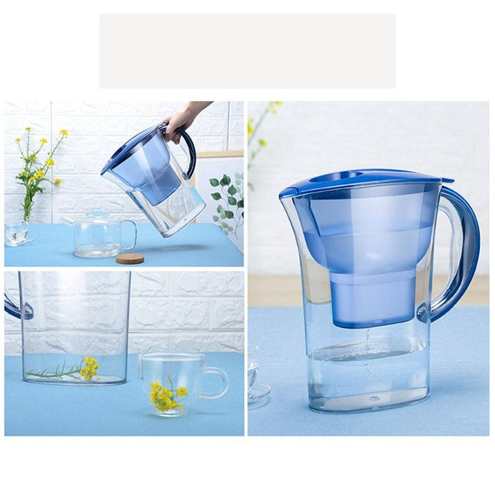 2.5L Transparent Water Pitcher Household Filter Bottle Kettle Activated Carbon Purifier Image 12