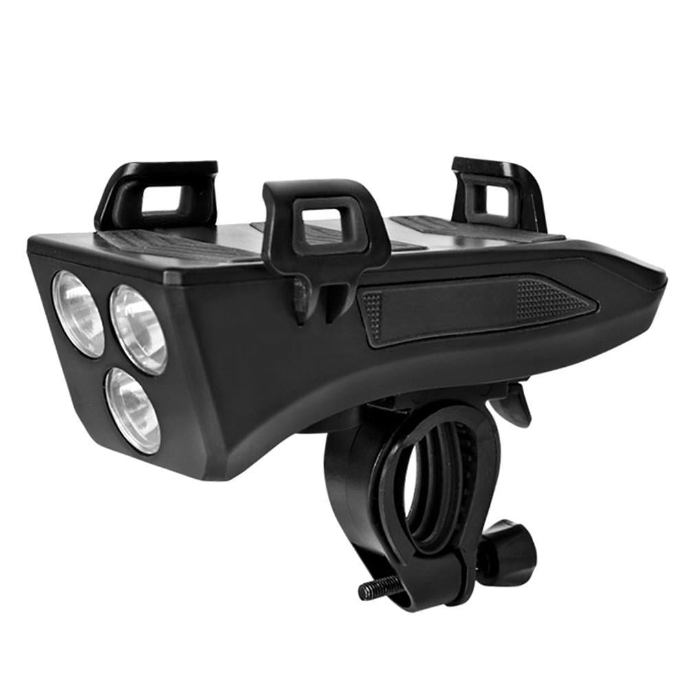 4 IN 1 Multi-functional Bike Light Bicycle Horn Lamp with Mobile Phone Bracket Image 6