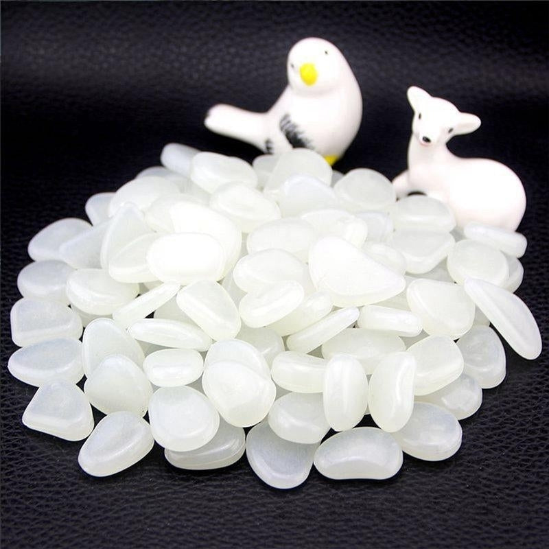 50Pcs Glow in the Dark Garden Pebbles Stones Rocks for Walkways Path Patio Lawn Yard Decor Luminous stones Image 7