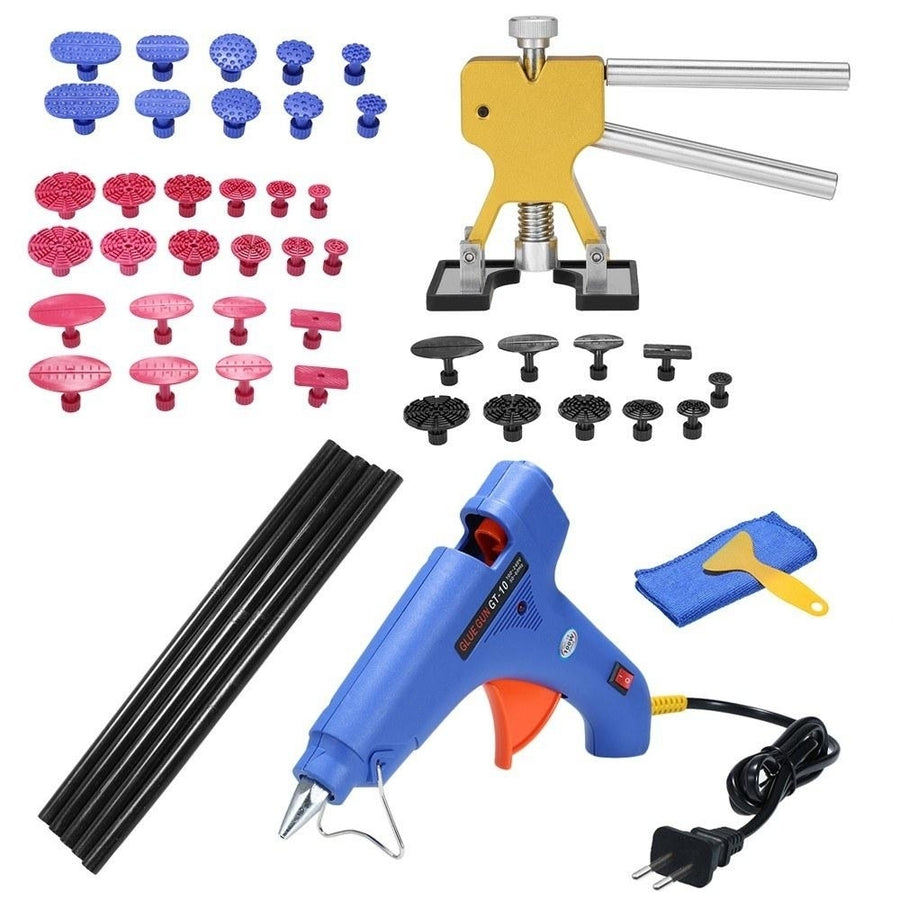 49pcs Auto Car Body Paintless Dent Puller Lifter Repairing Removal Hail Glue Machine Tools Kit Image 1