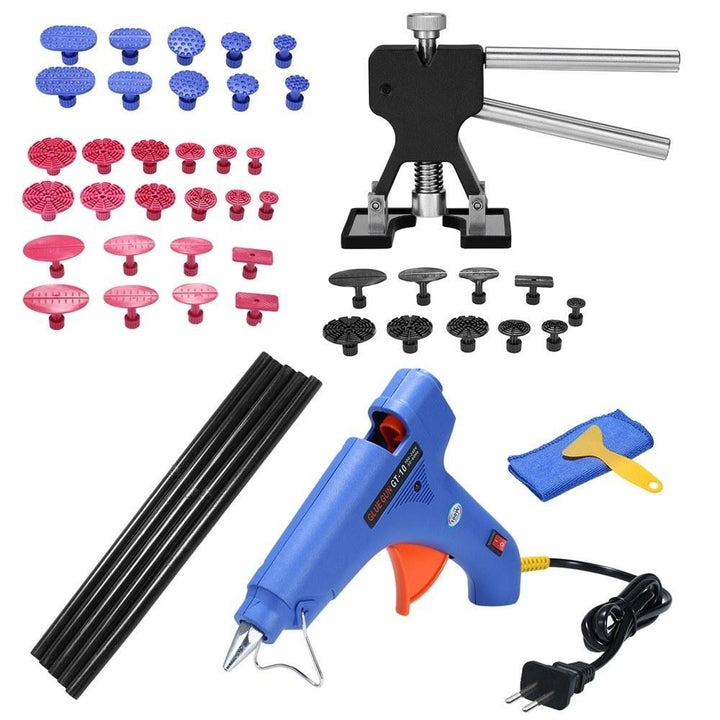 49pcs Auto Car Body Paintless Dent Puller Lifter Repairing Removal Hail Glue Machine Tools Kit Image 2