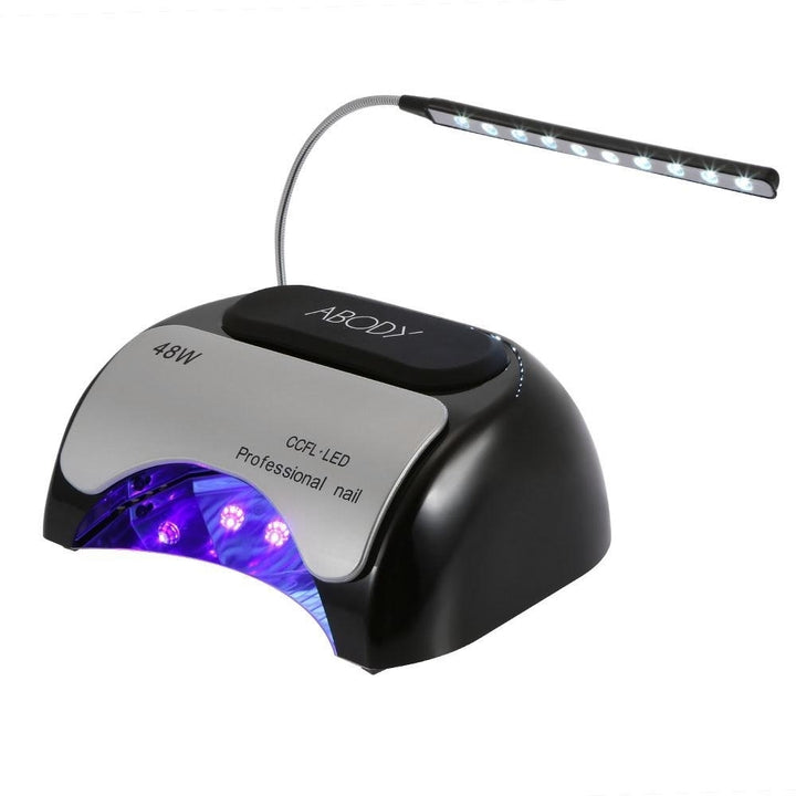 48W LED + CCFL Nail Lamp Gel Dryer Curing Machine for Fingernail and Toenail 110-240V Image 2