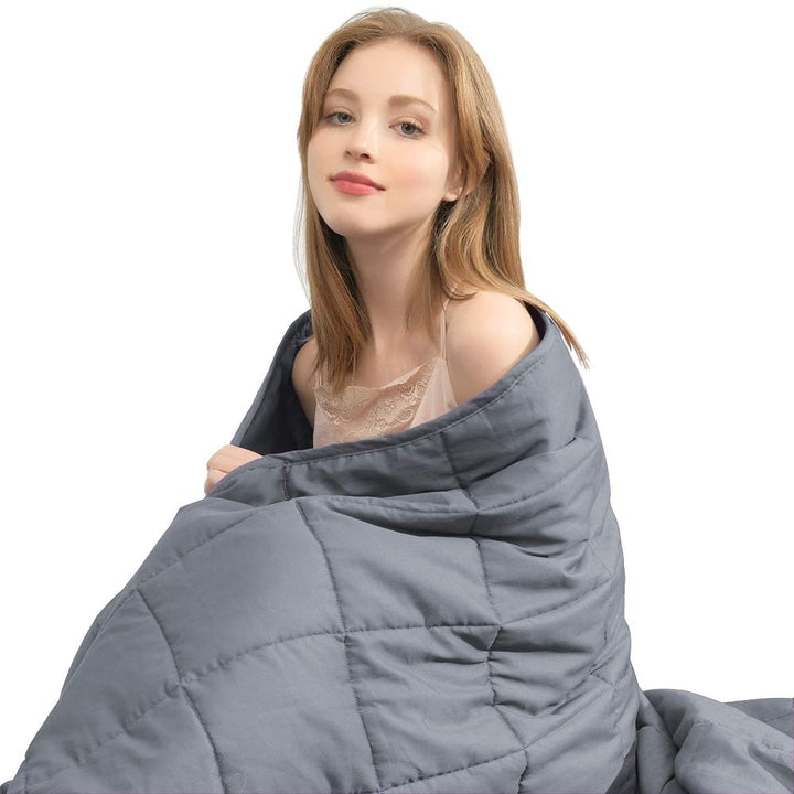 6.8kg,9kg Weighted Cotton Blanket For Adult, Full and Queen Size Cover Image 8