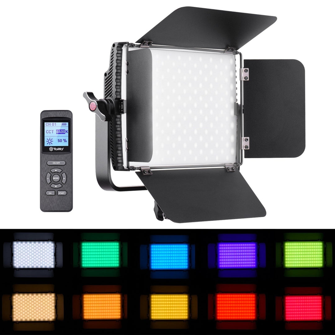 60W RGB LED Video Light 3200K-5600K Dimmable Photography Fill Image 8