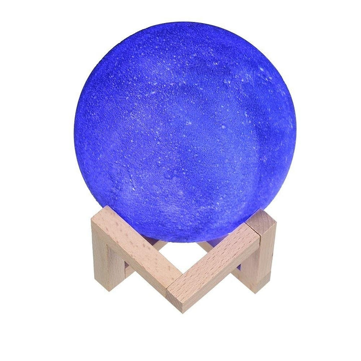 8cm,3.15in 3D Printing Star Moon Lamp USB Led Shaped Table Night Light Image 3