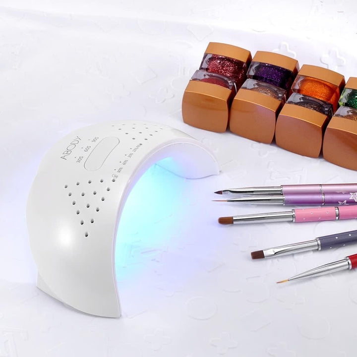 Abody 12W LED UV Lamp Cordless Nail Dryer Fingernail and Toenail Nail Curing Machine Nail Art Painting Salon Tool Image 7