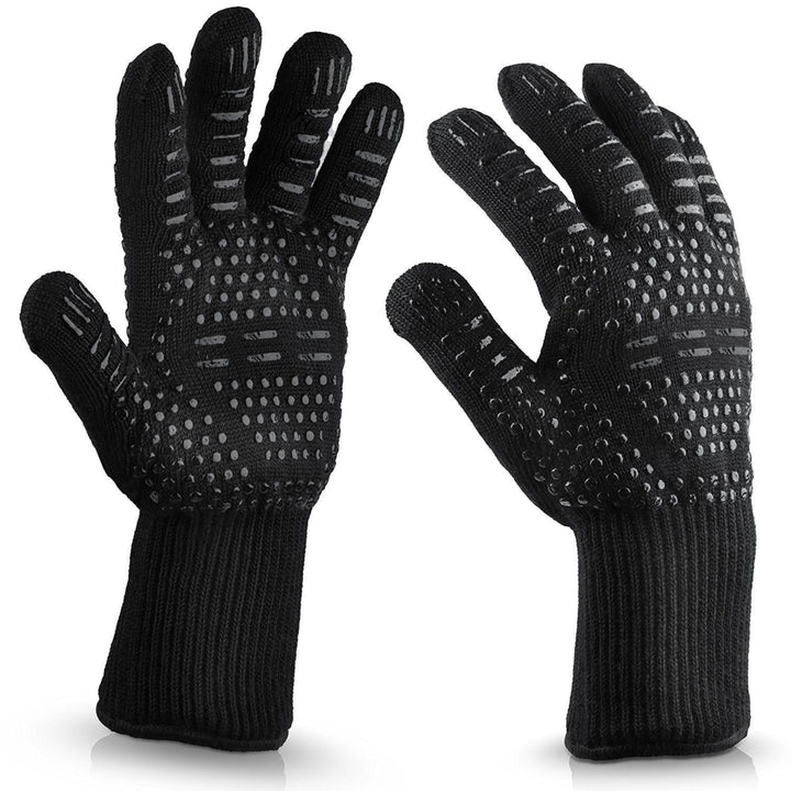 bakewere Oven Mitts Gloves BBQ Silicon gloves High Temperature Anti-scalding 500,800 Degree Insulation Barbecue Image 1