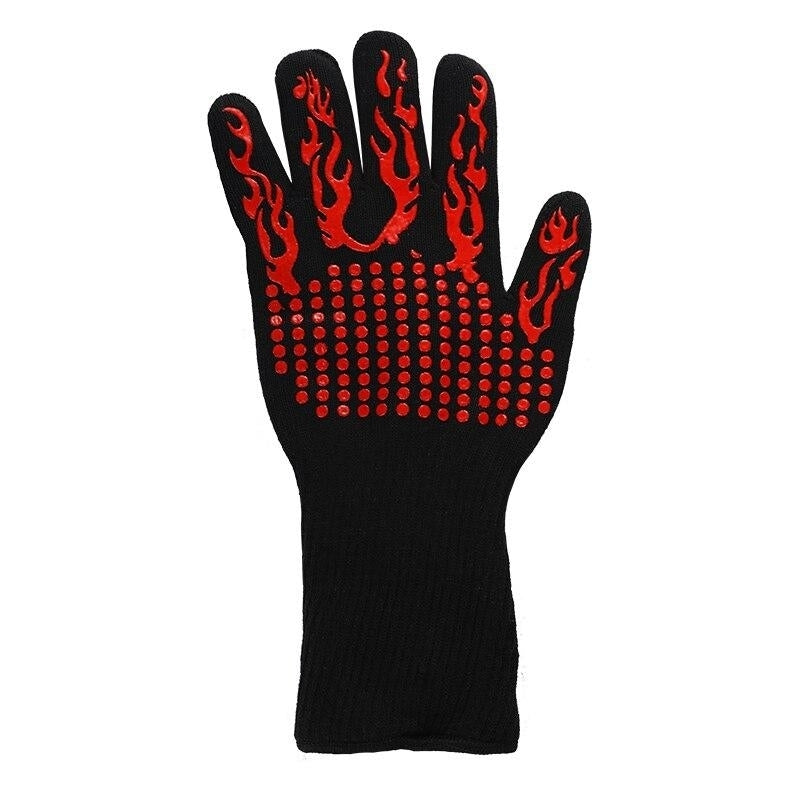 bakewere Oven Mitts Gloves BBQ Silicon gloves High Temperature Anti-scalding 500,800 Degree Insulation Barbecue Image 8