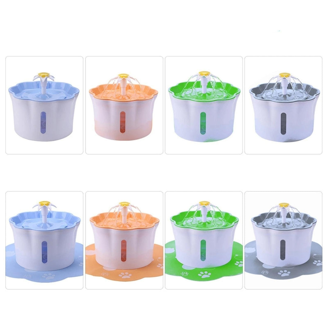 Automatic Electric Water Dispenser Feeder Bowl for Cats Dogs Multiple Pets 2.6L Image 4