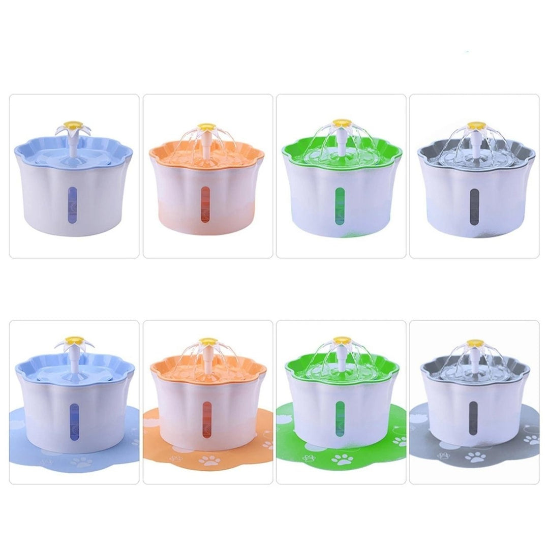 Automatic Electric Water Dispenser Feeder Bowl for Cats Dogs Multiple Pets 2.6L Image 1