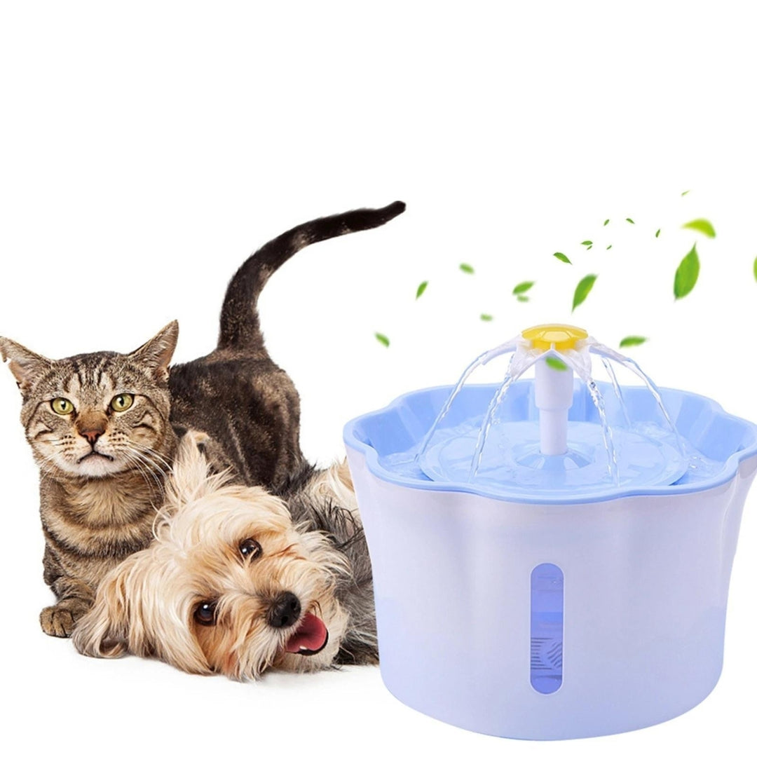 Automatic Electric Water Dispenser Feeder Bowl for Cats Dogs Multiple Pets 2.6L Image 7