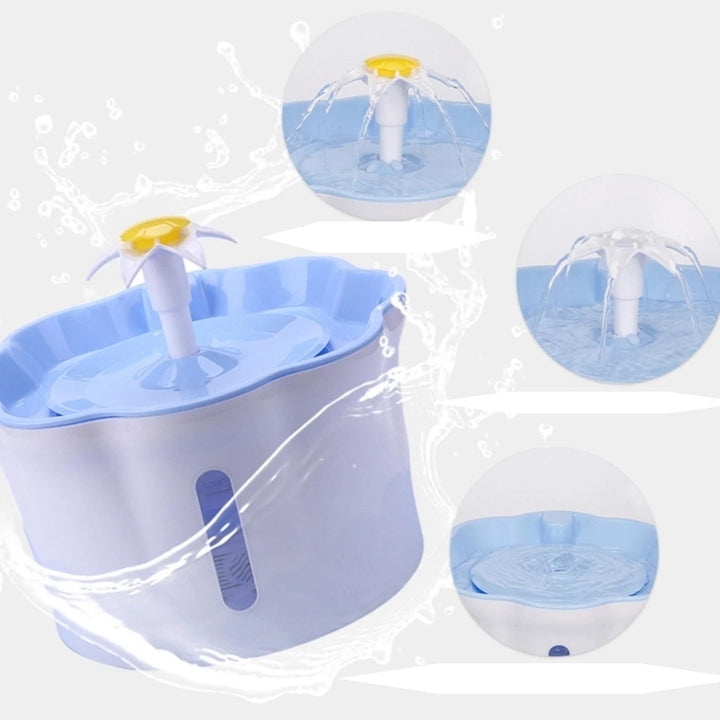 Automatic Electric Water Dispenser Feeder Bowl for Cats Dogs Multiple Pets 2.6L Image 8