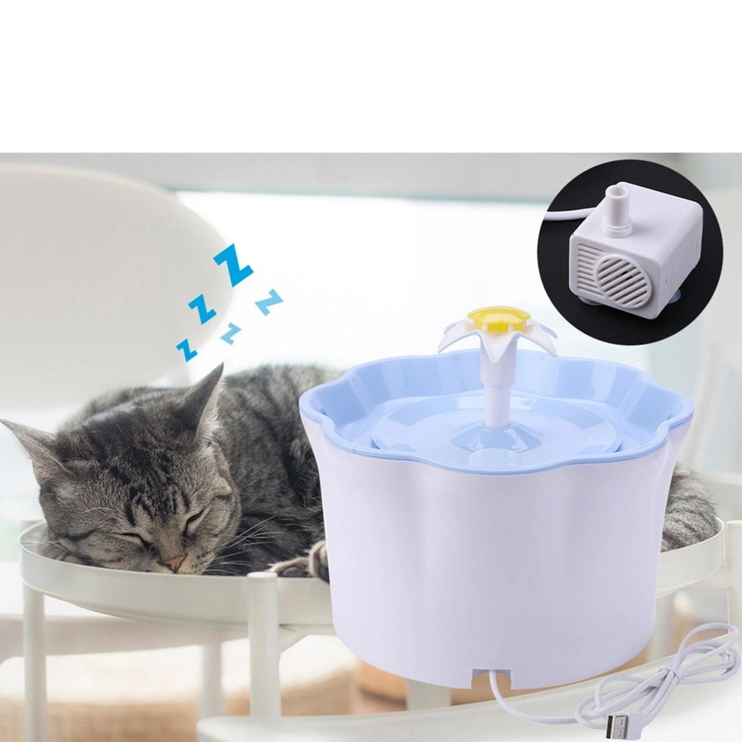 Automatic Electric Water Dispenser Feeder Bowl for Cats Dogs Multiple Pets 2.6L Image 11