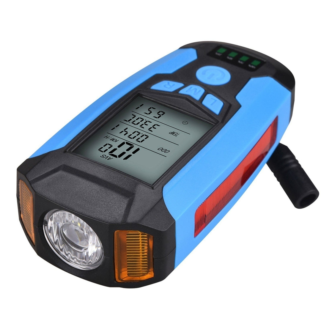 Bicycle Lamp USB Front Bike Light Rechargeable Bicycle Headlight with Bicycle Speedometer Image 3