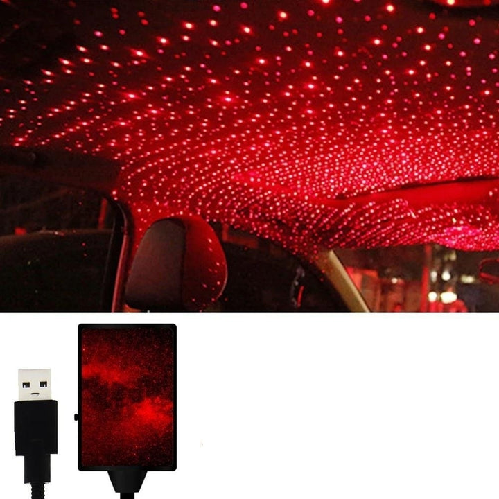 Car Atmosphere Lamp,Auto Roof Ceiling Decoration Colourful LED Star Night Lights Projector for Car,Home,Party Image 9