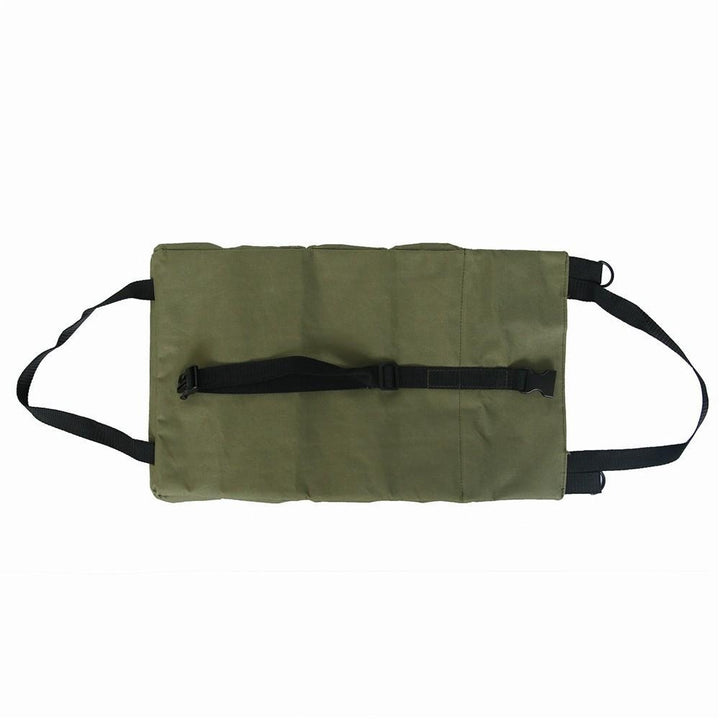 Car Tool Roll Up Bags Waxed Canvas Storage Carriers Pouch Tools Tote Sling Holder Back Seats Organizer Image 1