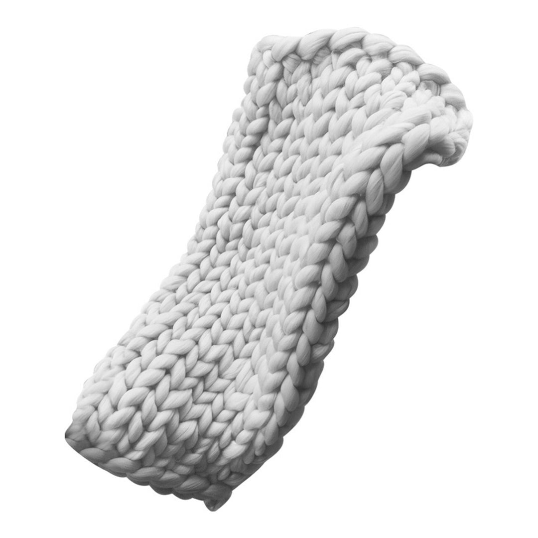 Chunky Knitted Handmade Thick Blanket Image 2