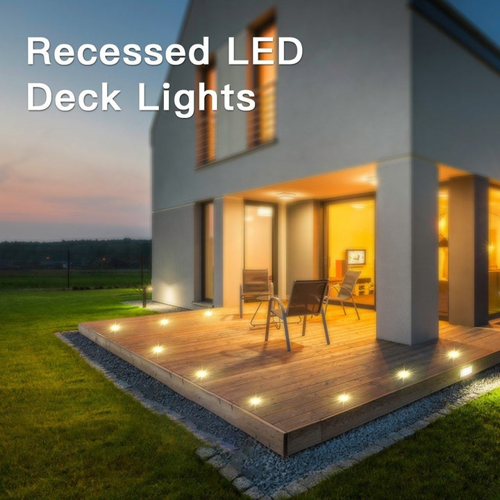 DC12V Recessed LEDs Deck Lights IP67 Waterproof Outdoor In-ground Lamp Landscape Light Image 11