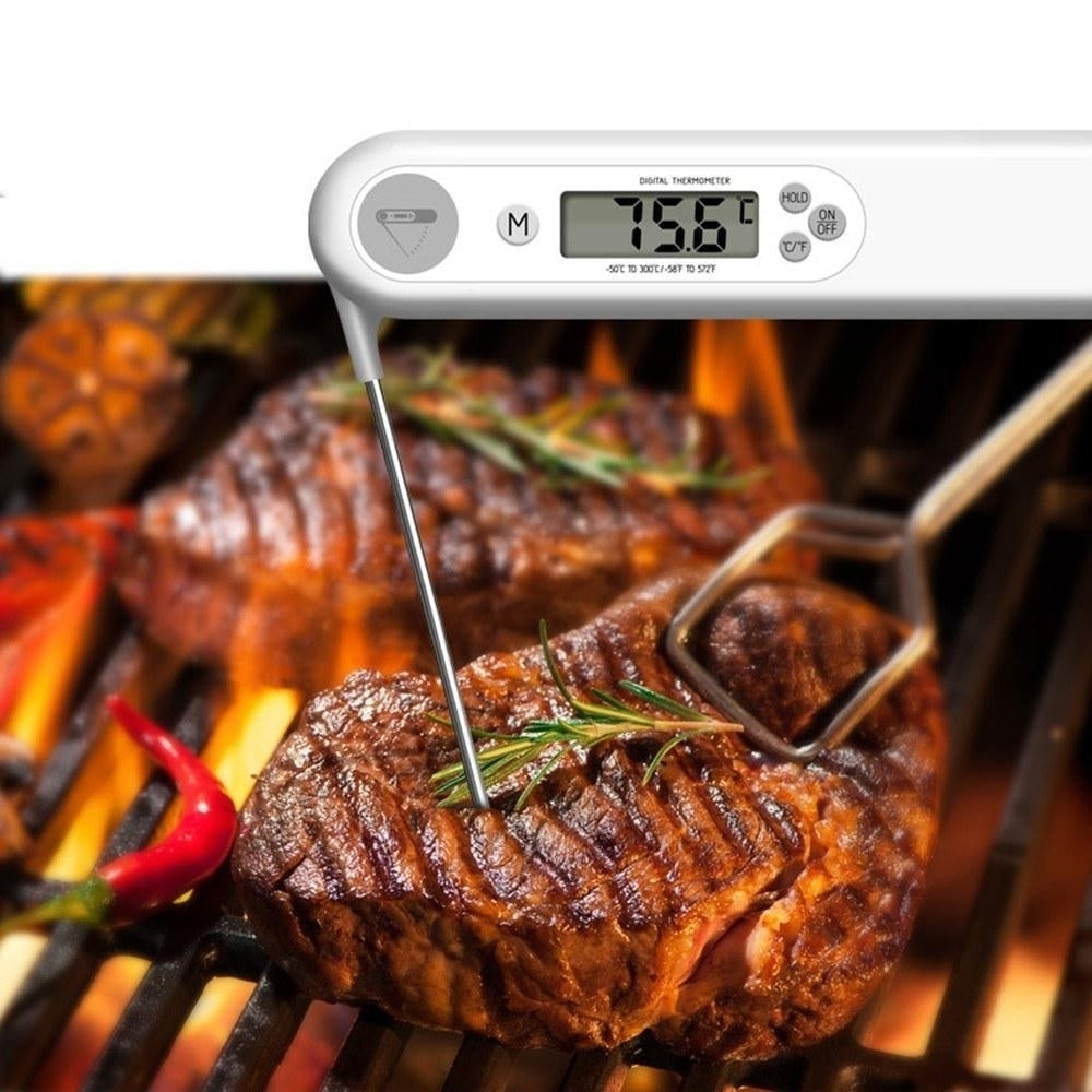 Digital Food Thermometer Instant Read Meat Probe Kitchen Cooking Temperature Tester for Milk Grill BBQ Image 6