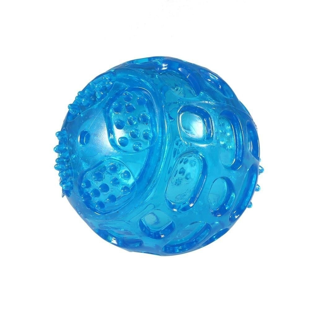 Durable Squeak Ball Dog Toy Balls Funny Dog Toys for Dogs Puppies Teething Chew,DTTT Image 2