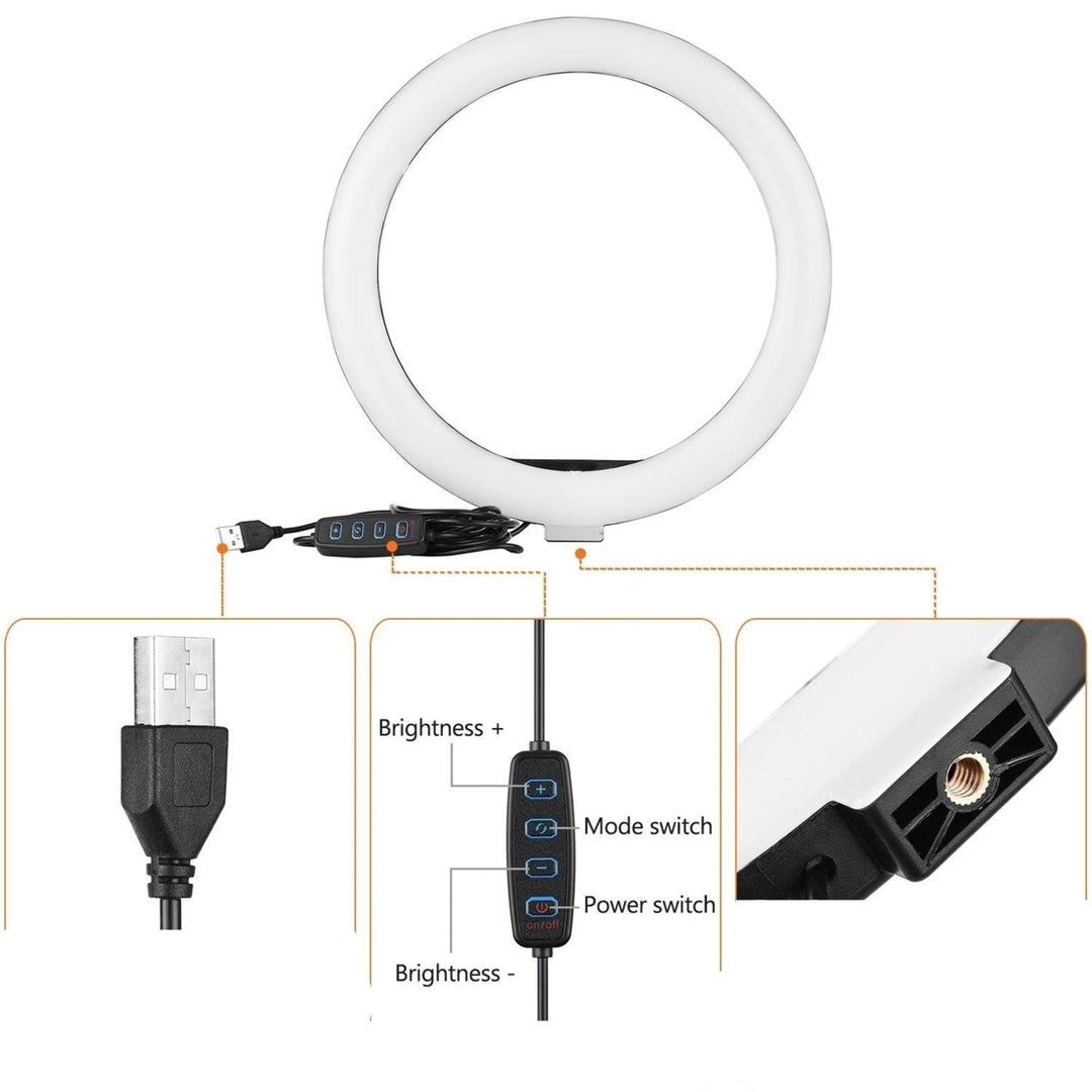 10 Inch,26cm Ring Video Light Kit Image 6