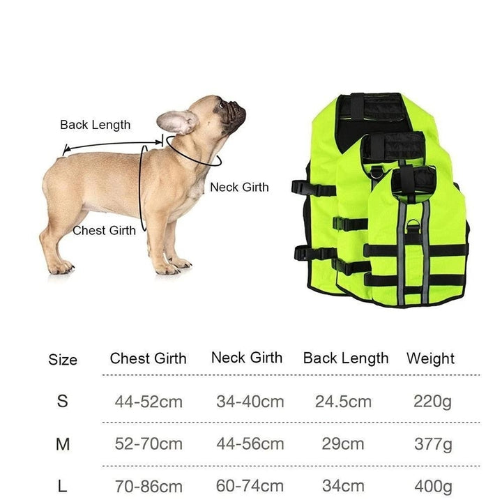 Foldable Dog Life Jacket Inflatable Airbag Pet Life Vest Image 7