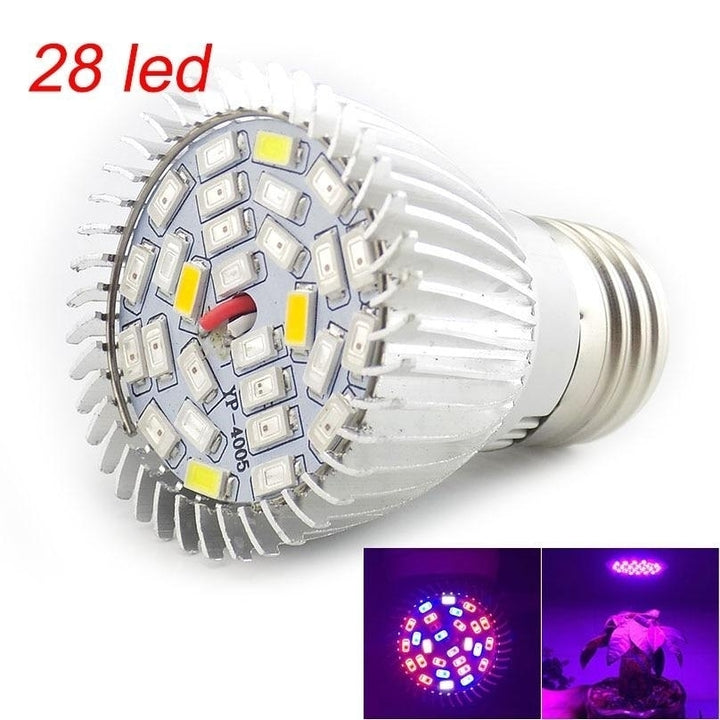 Full spectrum Plant Grow Led Light Bulbs Lamp lighting for Seeds hydro Flower Greenhouse Veg Indoor garden E27 phyto Image 6