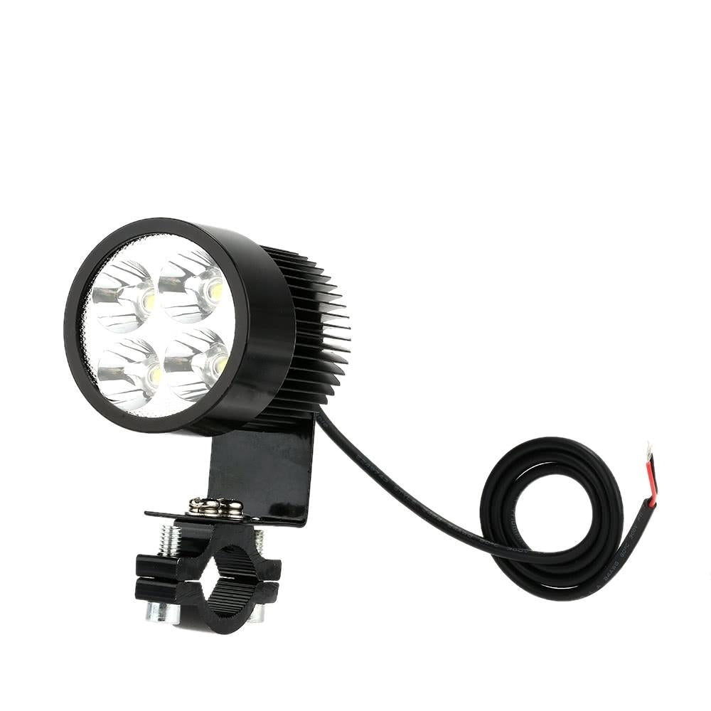 12V-80V 20W Black LED Headlight Lamp Universal for Motorcycle E-bike Image 1