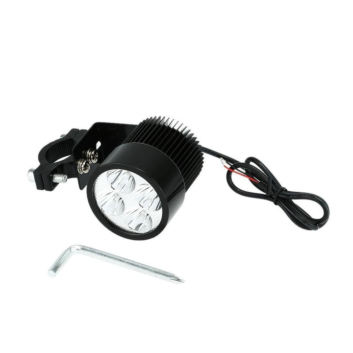 12V-80V 20W Black LED Headlight Lamp Universal for Motorcycle E-bike Image 8