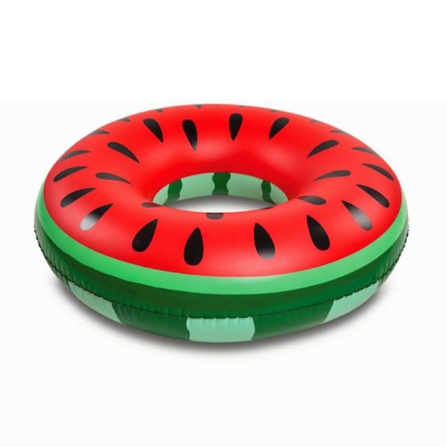 Giant Pool Float Swimming Ring Pineapple Watermelon Inflatable Mattress Floating Party Rings Image 7