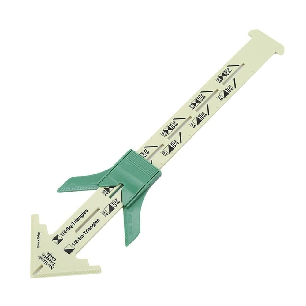 15cm Sewing Gauge "T" Ruler 5-in-1 Sliding Multi-functional Patchwork Plastic Measuring Tool Image 3