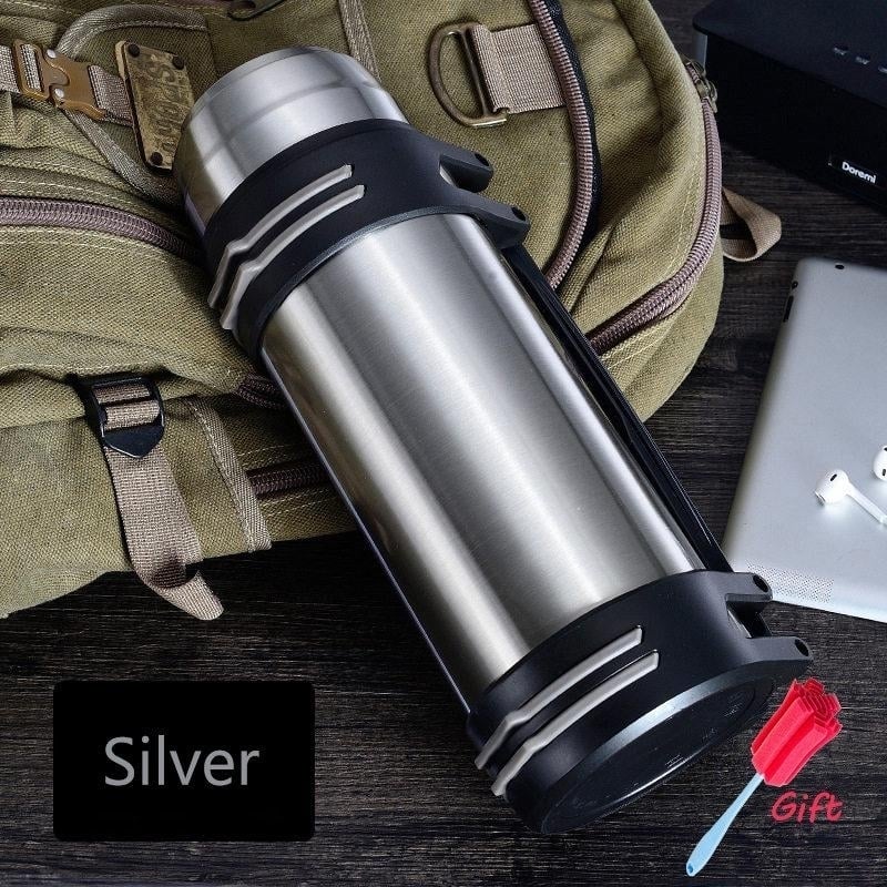 High Capacity Stainless Steel Thermos Fashion Everyday, Outdoor,automotive Water Cup Portable Insulation Vacuum Cup Image 1