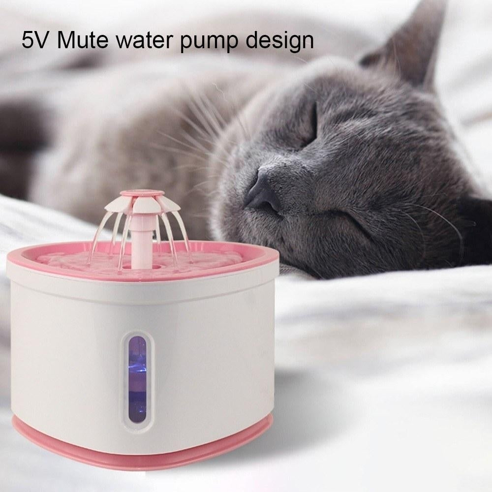 Heart-shaped Water Dispenser, Automatic Circulation Filtering Mute Living Water Flowing Drinking Image 12