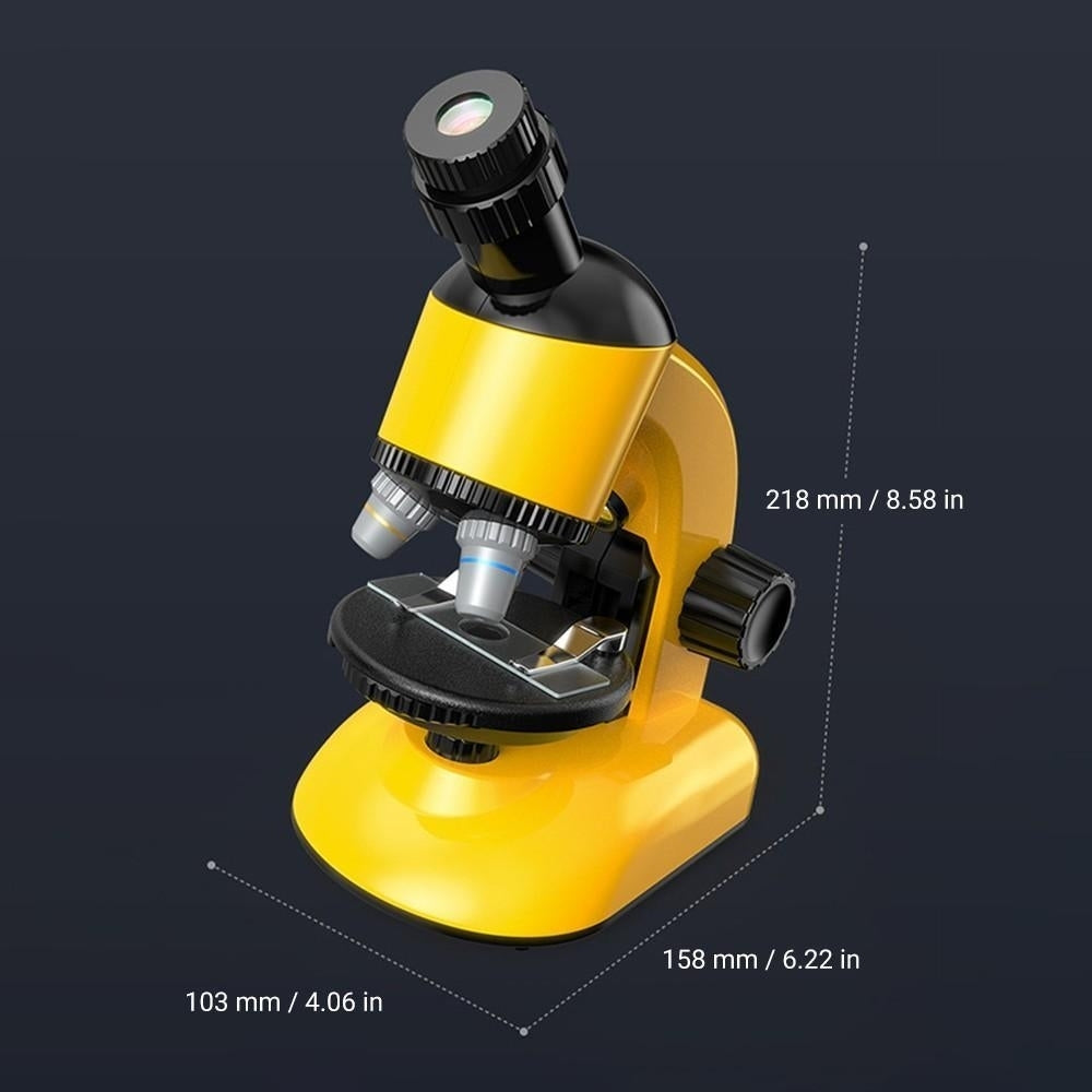 Kids Microscope Objects and Specimen Observation Magnification with Battery LED Light Image 9