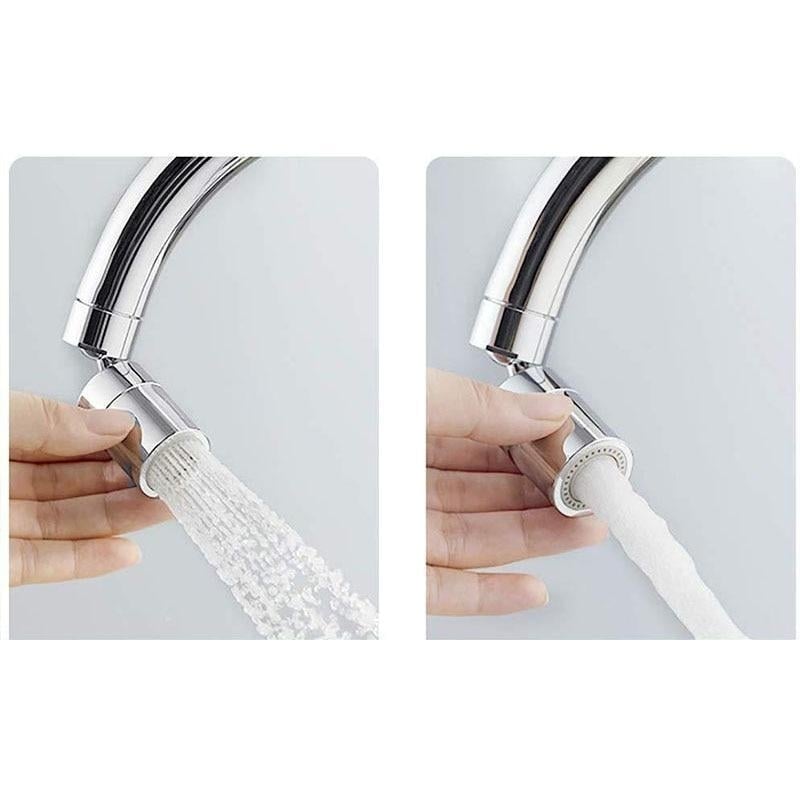 Kitchen faucet bubbler 360-degree double modes 2-flow splash-proof Image 5