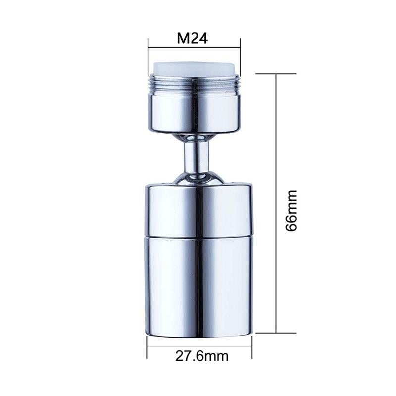 Kitchen faucet bubbler 360-degree double modes 2-flow splash-proof Image 1