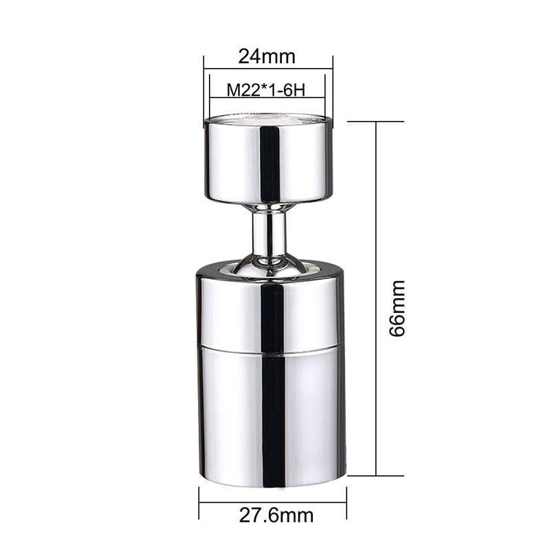 Kitchen faucet bubbler 360-degree double modes 2-flow splash-proof Image 7