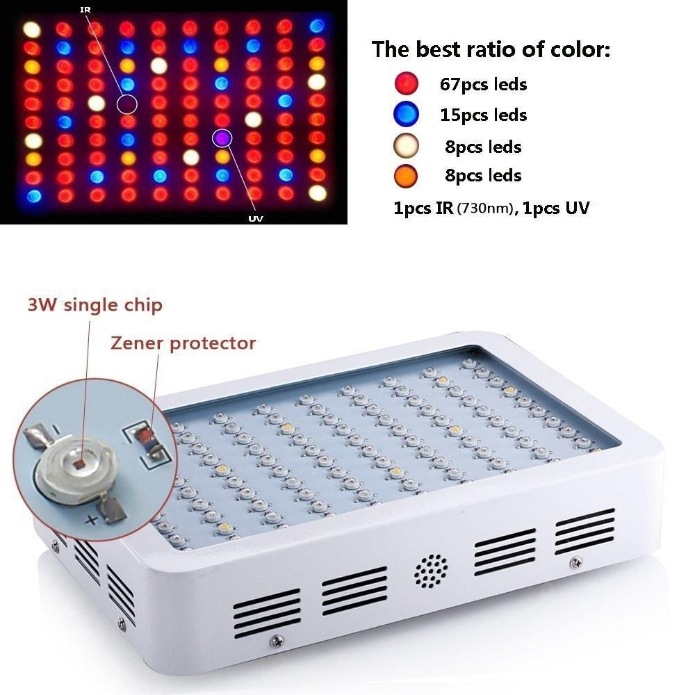 LED Grow Light Bulbs Full Spectrum UV IR Hydroponic Growing Lamp for Greenhouse Seed Starting Image 9